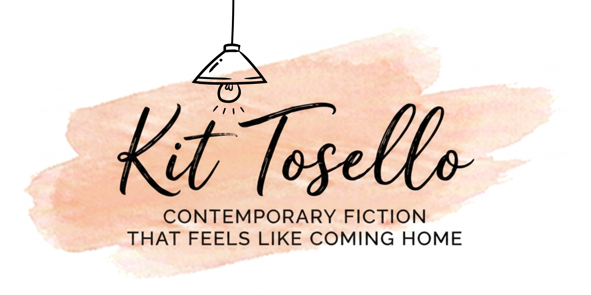 Kit Tosello logo with hanging lamp and warm glow