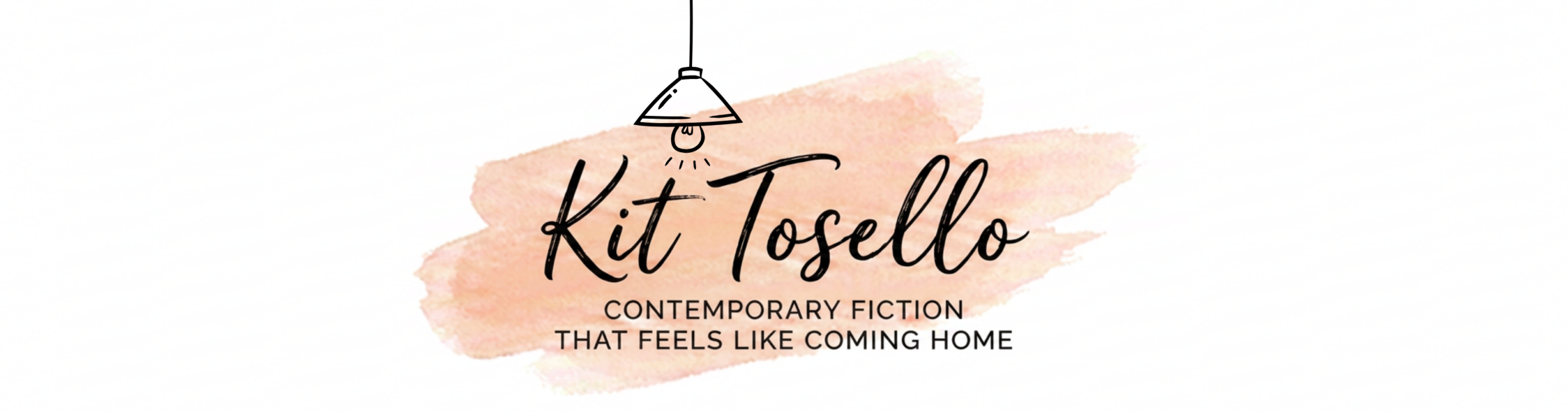 Kit Tosello logo with the tagline Contemporary Fiction that Feels Like Coming Home